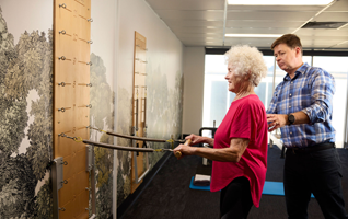 Physiotherapist treating a patient with dizziness at Milton Physiotherapy